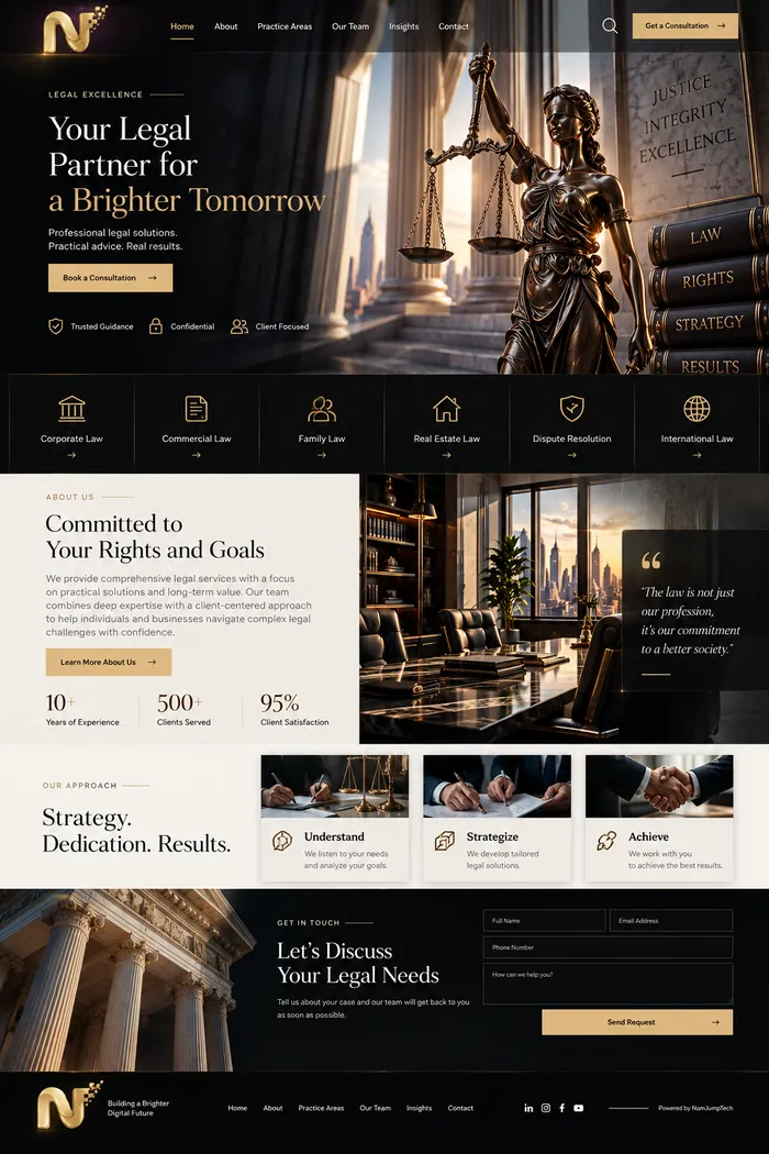 Legal & Professional — website concept by NumJumpTech