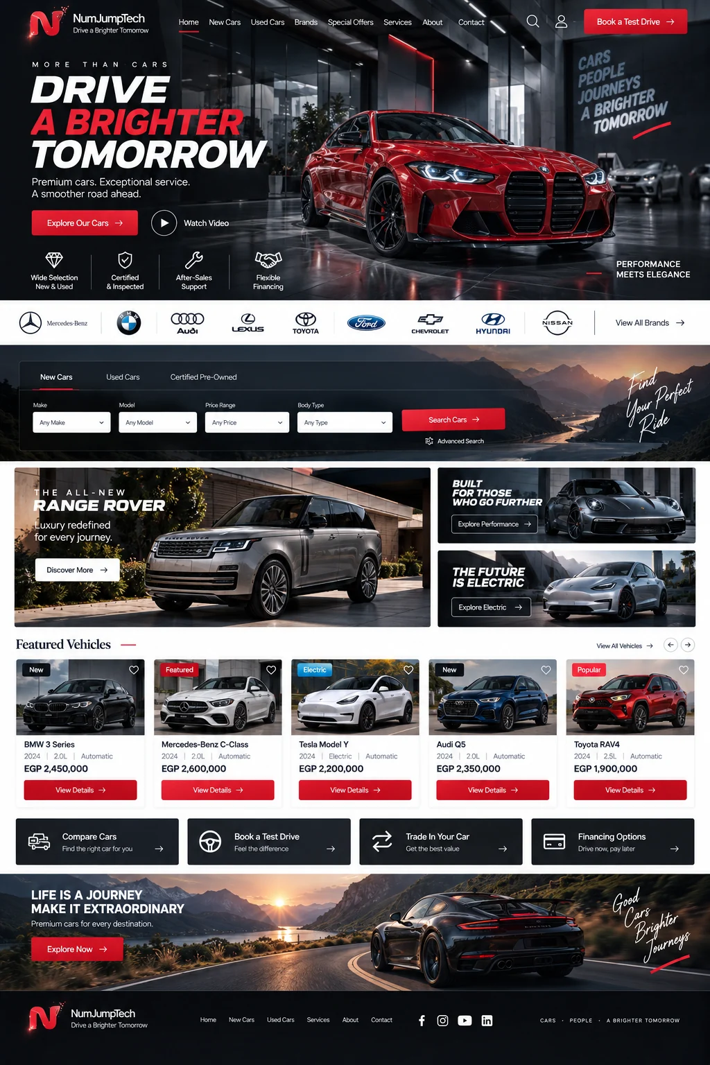 Automotive & Car Dealerships — website concept direction by NumJumpTech